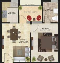 GGP Noor Independent Floors (1BHK+1T (605 sq ft) 605 sq ft) GGP Noor Independent Floors (1BHK+1T (605 sq ft) 605 sq ft)