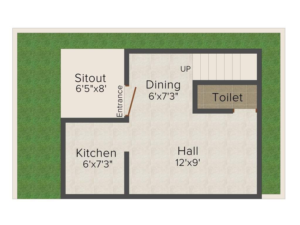MS Royal Gate (2BHK+1T (744 sq ft) 744 sq ft)