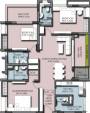GPT Poorvi Apartment (3BHK+3T (1,864 sq ft)   Servant Room 1864 sq ft)