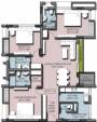 GPT Poorvi Apartment (3BHK+3T (2,207 sq ft)   Servant Room 2207 sq ft)