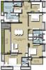 GPT Poorvi Apartment (3BHK+3T (2,143 sq ft)   Study Room 2143 sq ft)