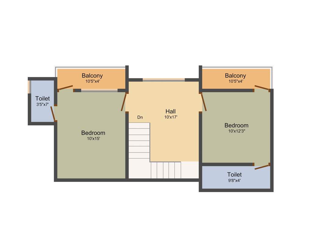 MS Sunny Villas (3BHK+3T (1,615 sq ft) 1615 sq ft)