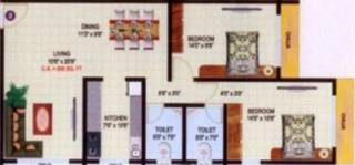 Mega Shiv Hem (2BHK+2T (800 sq ft) 800 sq ft)
