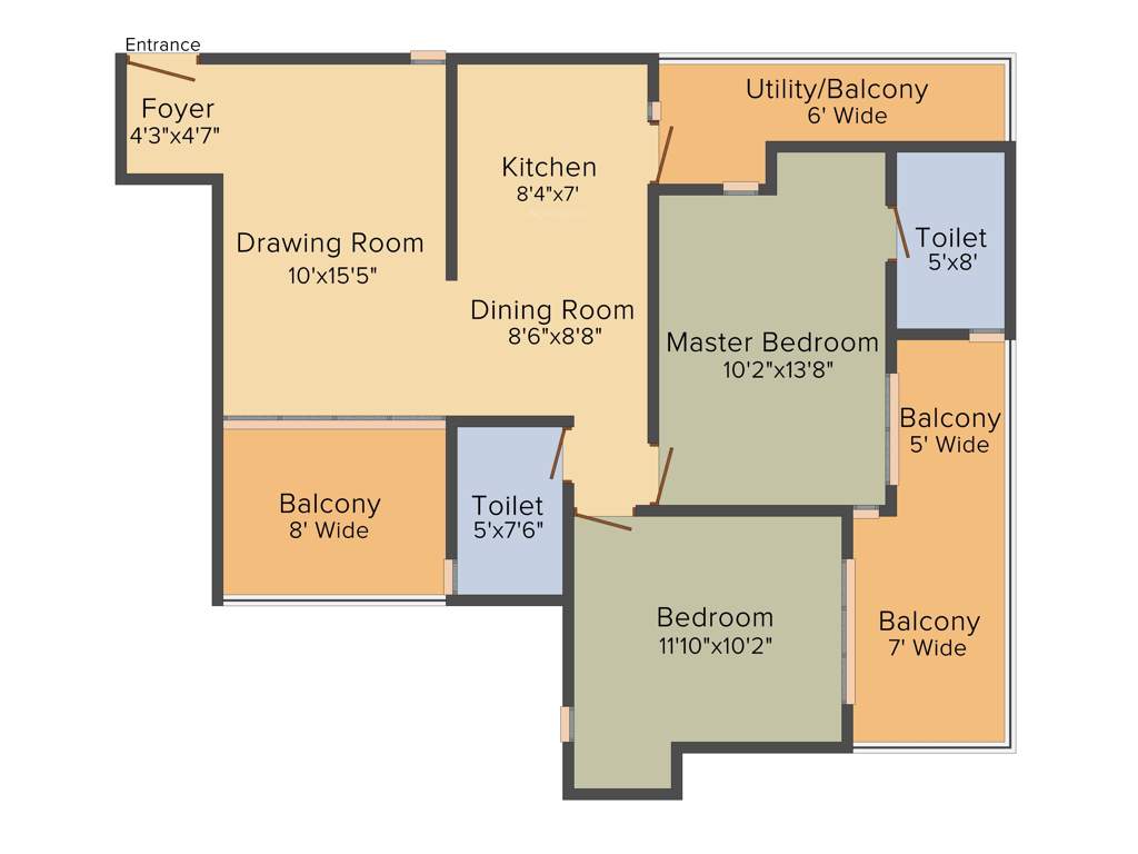 Shantiniketan Prakriti (2BHK+2T (1,150 sq ft) 1150 sq ft)