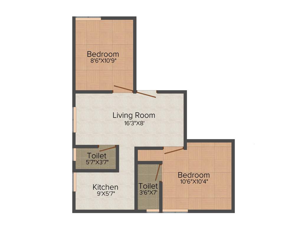 Maha Thilaga (2BHK+2T (780 sq ft) 780 sq ft)