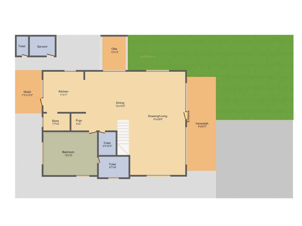 KB Glory (4BHK+5T (4,437 sq ft) + Servant Room 4437 sq ft)