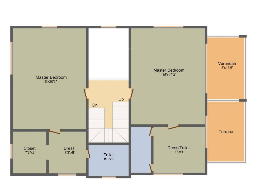 KB Glory (4BHK+5T (4,437 sq ft) + Servant Room 4437 sq ft)