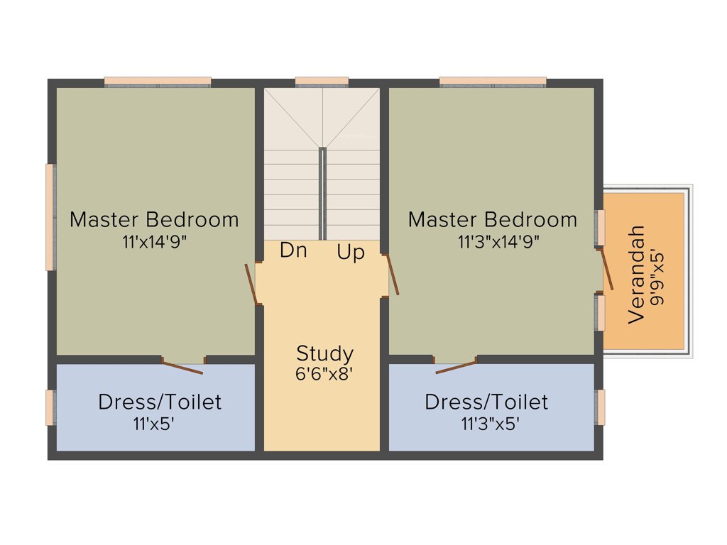 KB Pride (4BHK+4T (2,349 sq ft) + Study Room 2349 sq ft)