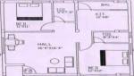 Floor Plan (2BHK+2T (1,061 sq ft) 1061 sq ft) Maha Flats Danishk Floor Plan (2BHK+2T (1,061 sq ft) 1061 sq ft)