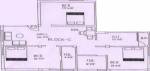 Floor Plan (3BHK+2T (1,100 sq ft) 1100 sq ft) Maha Flats Danishk Floor Plan (3BHK+2T (1,100 sq ft) 1100 sq ft)