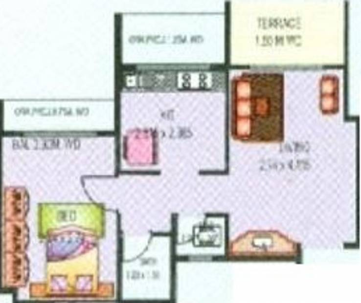 Reputed Builder Singh Heights (1BHK+1T (671 sq ft) 671 sq ft)