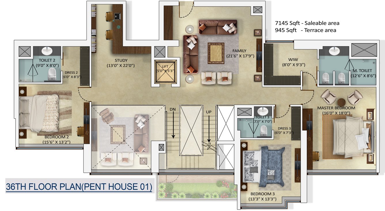 Mantri Centrium (4BHK+4T (7,145 sq ft) 7145 sq ft)