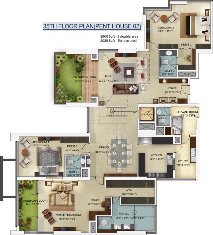 Mantri Centrium (4BHK+4T (8,900 sq ft) 8900 sq ft)