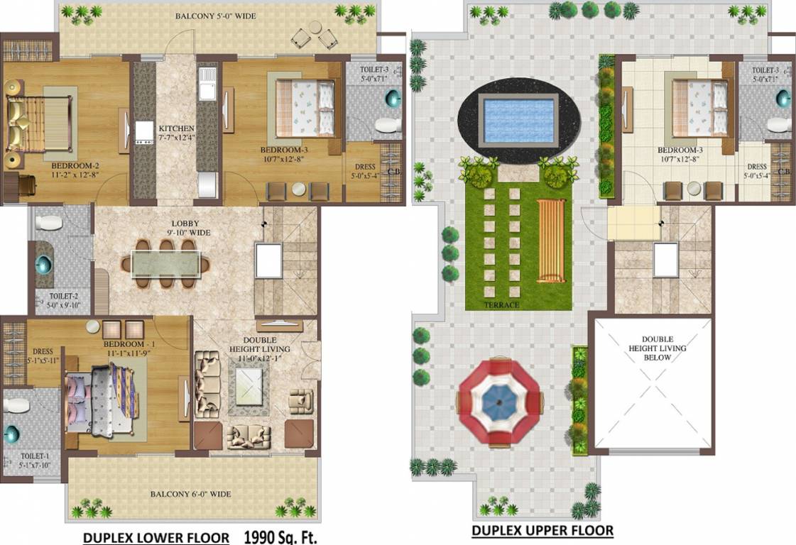 Kamal Sapphire Floors (4BHK+4T (1,990 sq ft) 1990 sq ft)