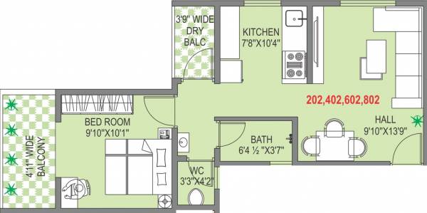 Adhya Rahi (1BHK+1T (600 sq ft) 600 sq ft) Adhya Rahi (1BHK+1T (600 sq ft) 600 sq ft)