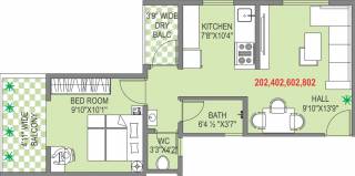 Adhya Rahi (1BHK+1T (600 sq ft) 600 sq ft) Adhya Rahi (1BHK+1T (600 sq ft) 600 sq ft)