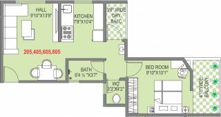 Adhya Rahi (1BHK+1T (604 sq ft) 604 sq ft) Adhya Rahi (1BHK+1T (604 sq ft) 604 sq ft)