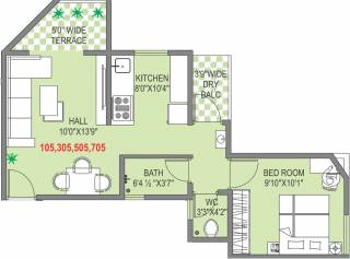 Adhya Rahi (1BHK+1T (623 sq ft) 623 sq ft) Adhya Rahi (1BHK+1T (623 sq ft) 623 sq ft)