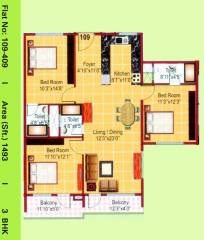 VKC Chourasia Manor Phase 1 (3BHK+3T (1,493 sq ft) 1493 sq ft) VKC Chourasia Manor Phase 1 (3BHK+3T (1,493 sq ft) 1493 sq ft)