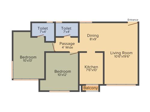 Varun Garden (2BHK+2T (1,040 sq ft) 1040 sq ft) Varun Garden (2BHK+2T (1,040 sq ft) 1040 sq ft)