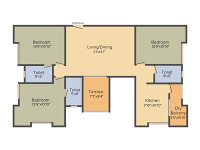 Suyog Crystal (3BHK+3T (1,590 sq ft) 1590 sq ft) Suyog Crystal (3BHK+3T (1,590 sq ft) 1590 sq ft)