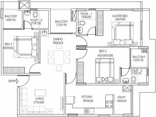 Sowparnika Vaishnavam (3BHK+3T (1,478 sq ft) 1478 sq ft) Sowparnika Vaishnavam (3BHK+3T (1,478 sq ft) 1478 sq ft)