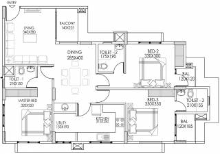 Sowparnika Vaishnavam (3BHK+3T (1,518 sq ft) 1518 sq ft) Sowparnika Vaishnavam (3BHK+3T (1,518 sq ft) 1518 sq ft)