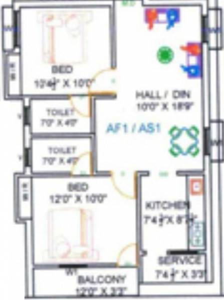 Guru Shiva And Vishnu (2BHK+2T (870 sq ft) 870 sq ft) Guru Shiva And Vishnu (2BHK+2T (870 sq ft) 870 sq ft)