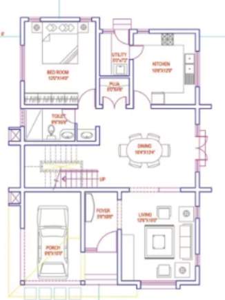 palm retreat villas Floor Plan Ground Floor Plan