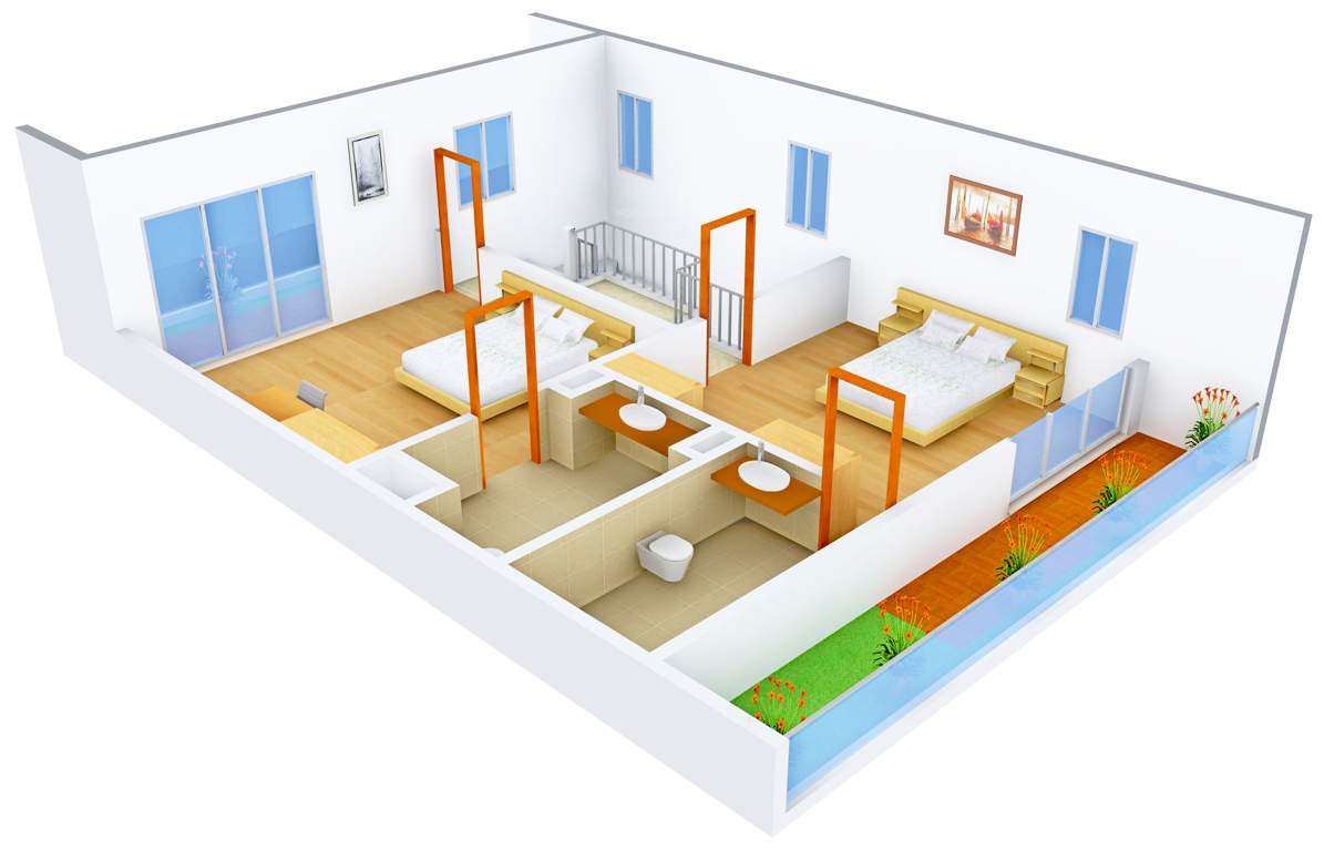 Edifice Villa Valley (3BHK+3T (3,323 sq ft) 3323 sq ft)