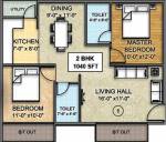 ADI North Lake (2BHK+2T (1,040 sq ft) 1040 sq ft) ADI North Lake (2BHK+2T (1,040 sq ft) 1040 sq ft)