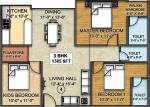 ADI North Lake (3BHK+3T (1,385 sq ft) + Pooja Room 1385 sq ft) ADI North Lake (3BHK+3T (1,385 sq ft) + Pooja Room 1385 sq ft)