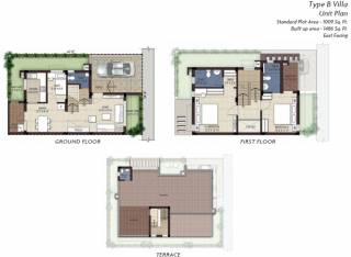 TVS Emerald Green Hills Villas (2BHK+4T (1,486 sq ft) + Study Room 1486 sq ft)