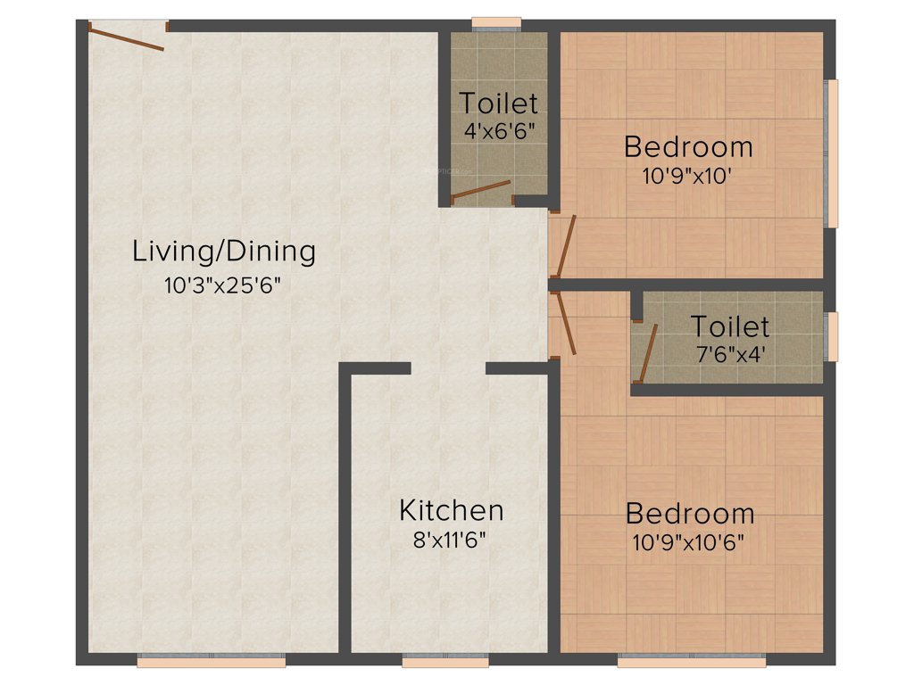 Khandelwal New Vrindavan (2BHK+2T (765 sq ft) 765 sq ft)