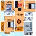  Brindhavan (3BHK+3T (1,300 sq ft) 1300 sq ft)