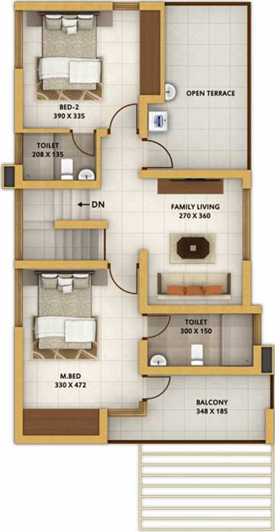 Vishraam Whispering Woods (3BHK+4T (1,640 sq ft) 1640 sq ft)