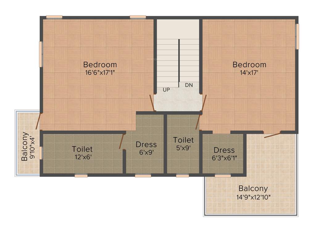Rams Blue Bay Villas (3BHK+3T (2,500 sq ft) 2500 sq ft)