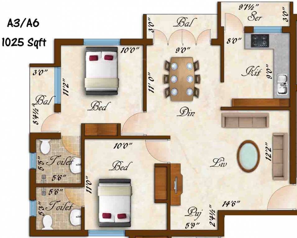 Rams Sarovar (2BHK+2T (1,025 sq ft) Pooja Room 1025 sq ft) Rams Sarovar (2BHK+2T (1,025 sq ft) Pooja Room 1025 sq ft)