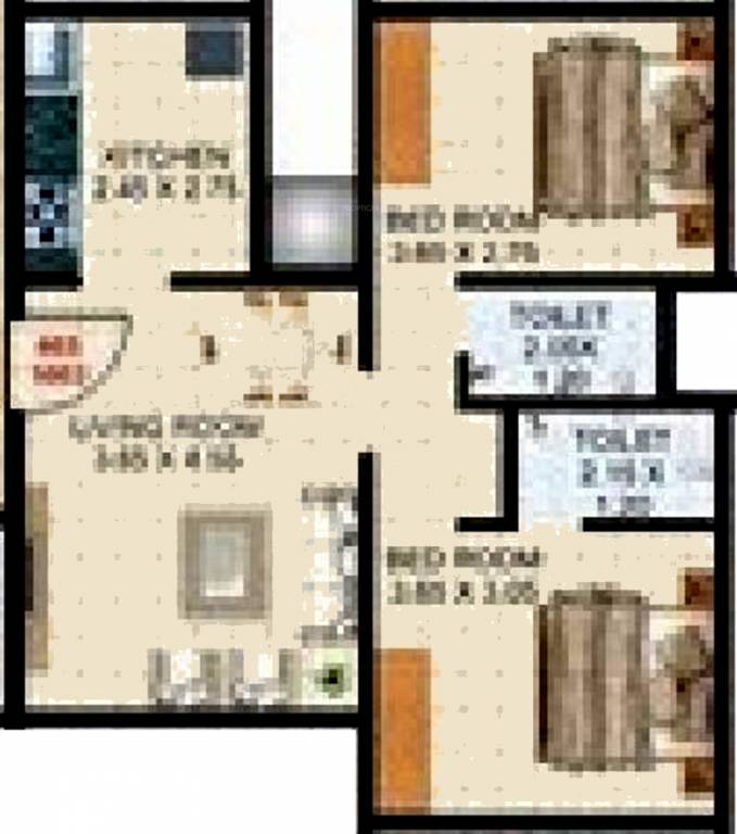 Vihar Sai Vihar CHS (2BHK+2T (1,119 sq ft) 1119 sq ft)