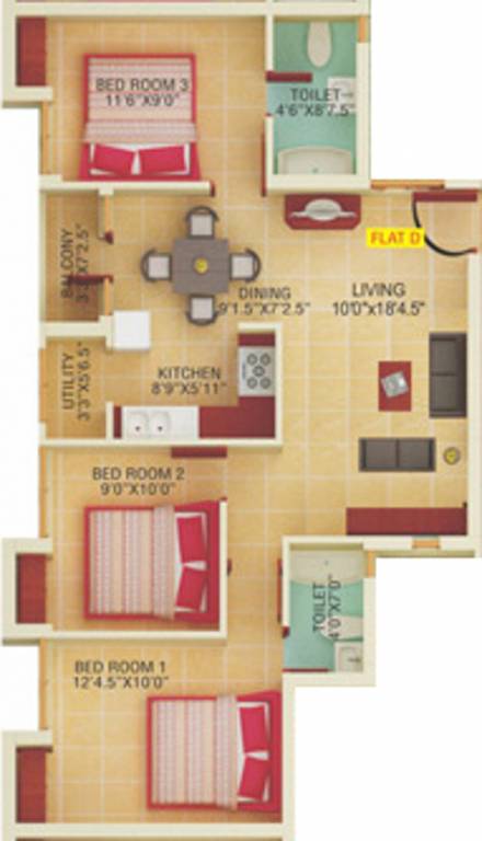 Asvini Amanya (3BHK+2T (1,062 sq ft) 1062 sq ft) Asvini Amanya (3BHK+2T (1,062 sq ft) 1062 sq ft)