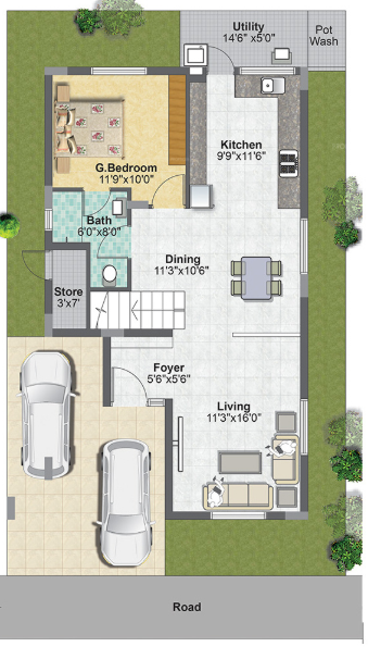 fair oaks Floor Plan Ground Floor Plan
