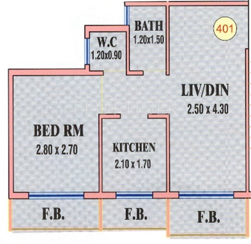 Gayatri Kailash (1BHK+1T (580 sq ft) 580 sq ft)