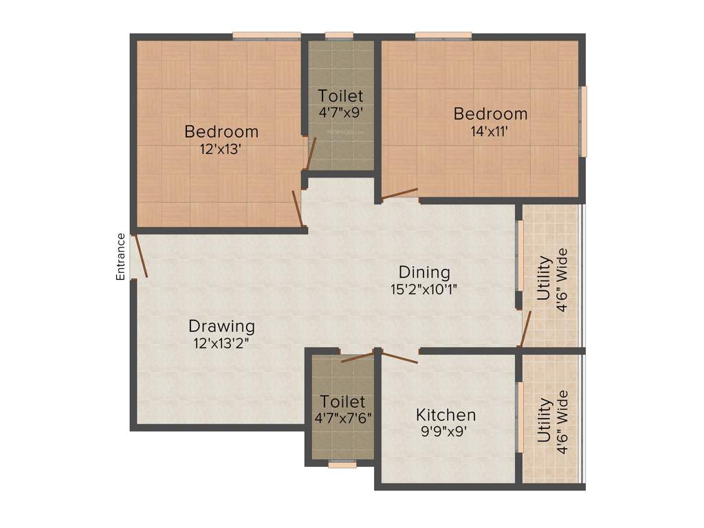 SB Kokila Palace (2BHK+2T (1,303 sq ft) 1303 sq ft)