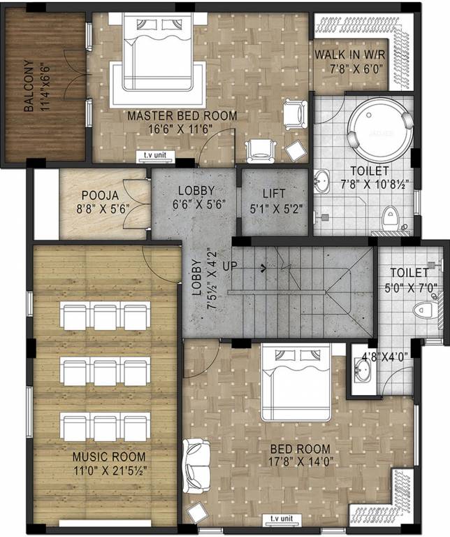 Ramaniyam Gruha (4BHK+4T (3,277 sq ft) + Pooja Room 3277 sq ft)