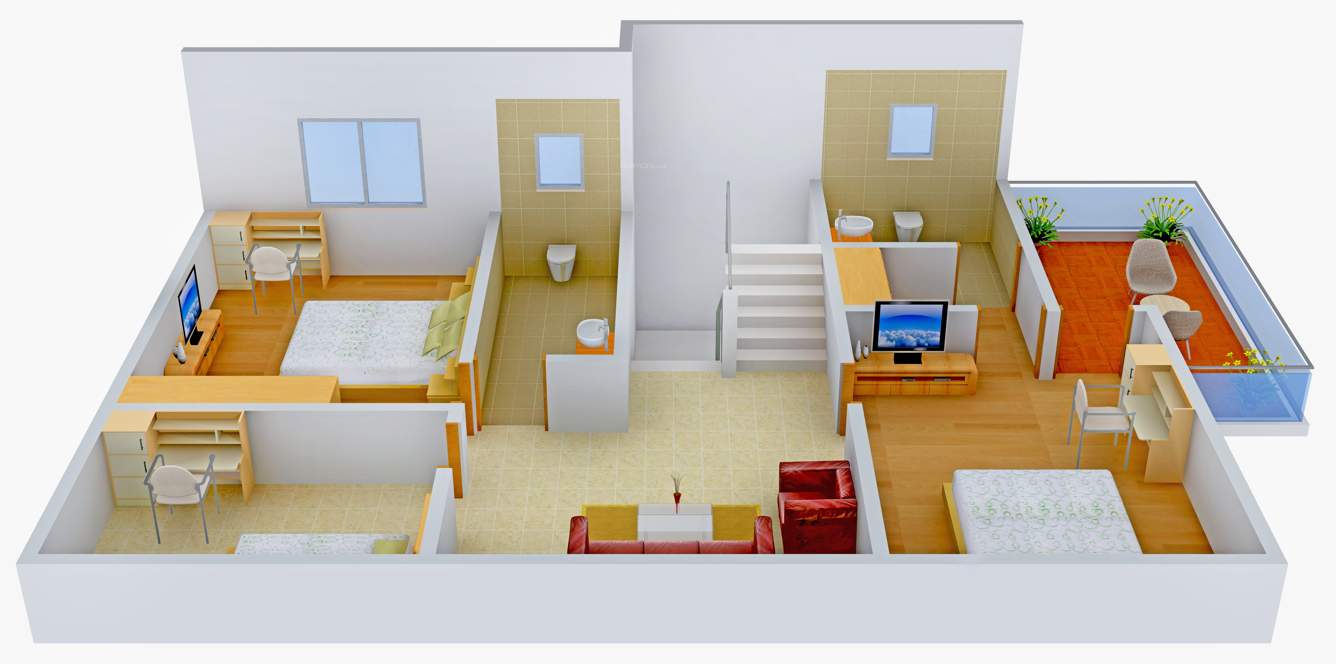 SB Kokila Cottage (4BHK+4T (2,504 sq ft) + Study Room 2504 sq ft)