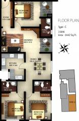 Silver Green Terrace (3BHK+3T (1,442 sq ft) 1442 sq ft)