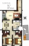 Silver Green Terrace (2BHK+2T (1,195 sq ft) 1195 sq ft)