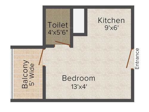 Aadhar Ananda Suites (1BHK+1T (327 sq ft) 327 sq ft)