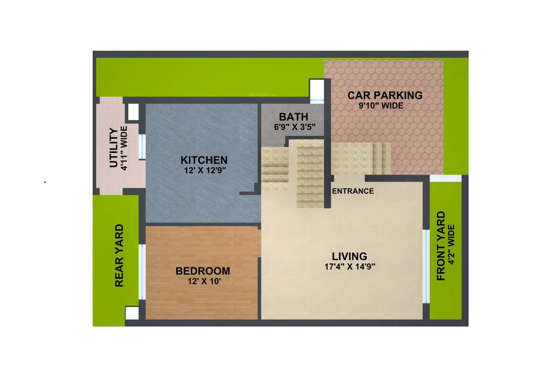 TVS Emerald GreenAcres Villas (3BHK+4T (1,769 sq ft) 1769 sq ft)