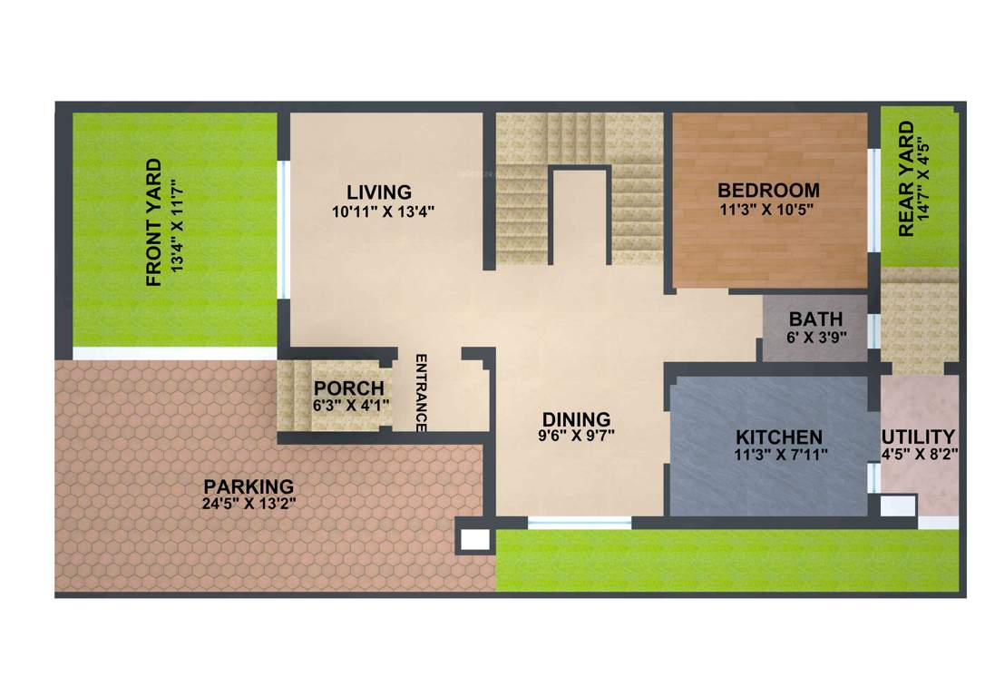TVS Emerald GreenAcres Villas (3BHK+3T (1,967 sq ft) 1967 sq ft)